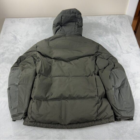 Uniqlo +J Down Oversized Green Down Parka Men's Sz Medium Winter Outdoors Puffer - Picture 7 of 14